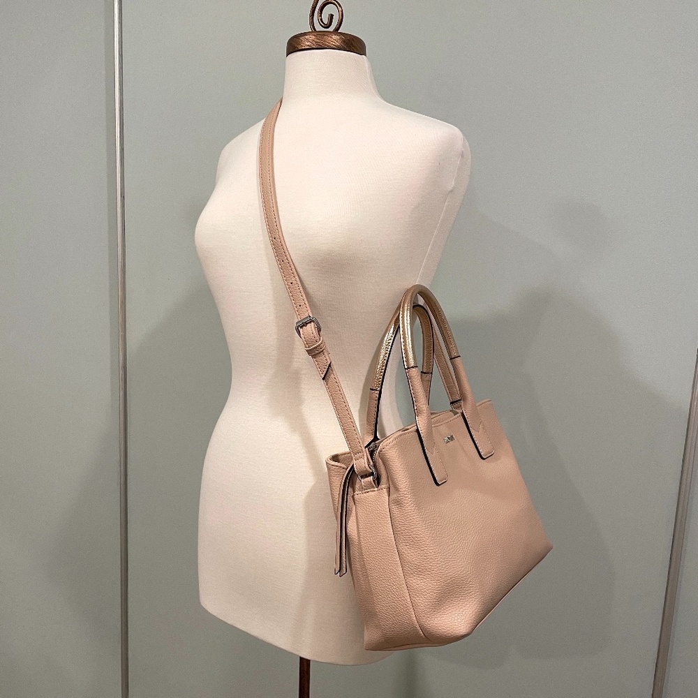 Nine West Blush Pink Pebbled Shoulder Bag - Picture 4 of 9